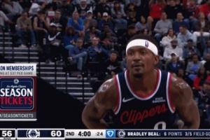 这是啥情况？比尔生涯罚球命中率82.2% 但本次两罚都不中...