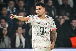 大腿!迪亚斯双响助拜仁客胜巴黎,各赛事已16场10球5助